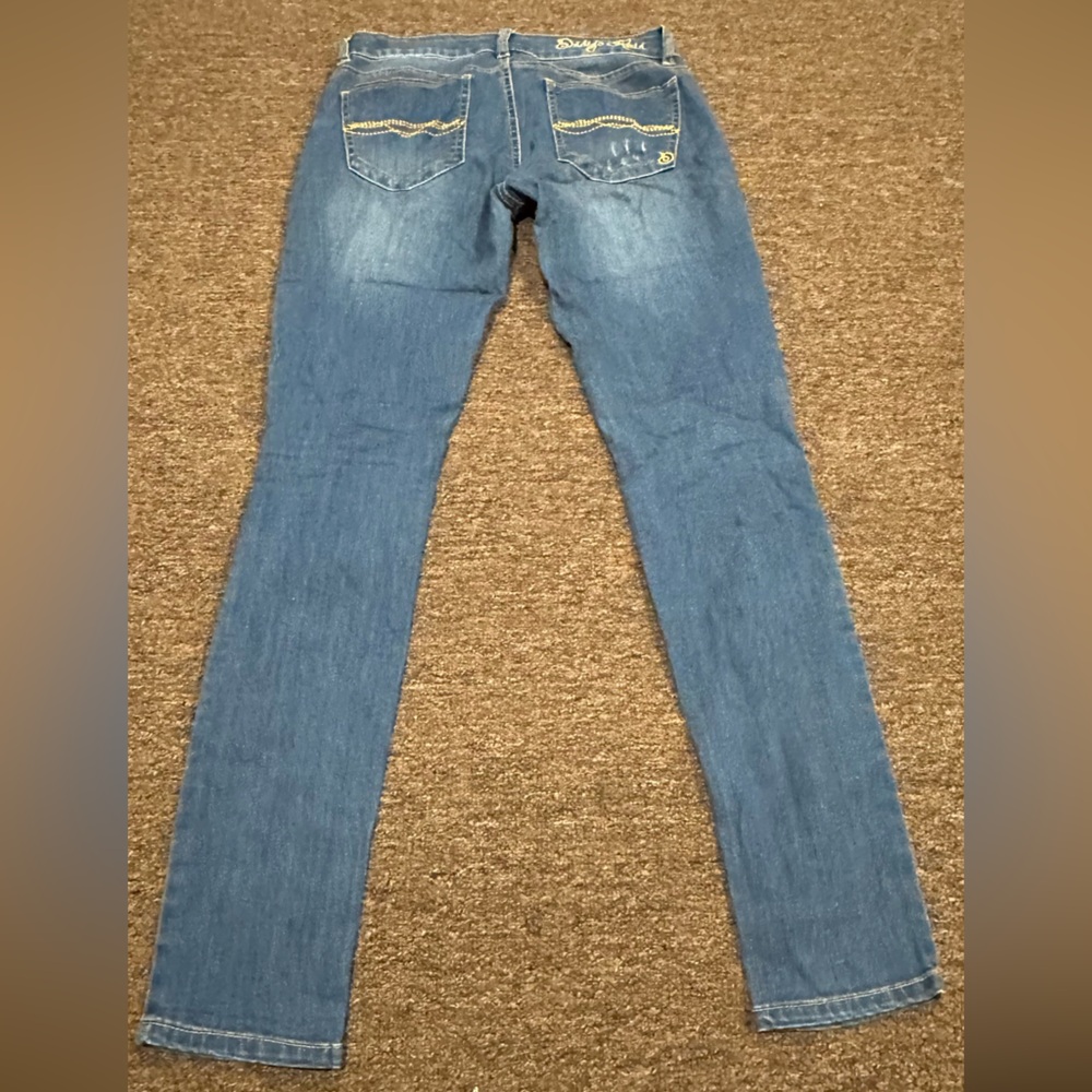 Indigo Rein Women's Blue Skinny Jeans Sz 5 EUC! - Picture 3 of 3